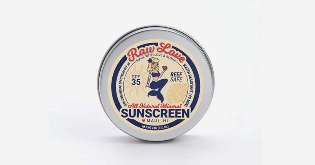 Raw Love sunscreen